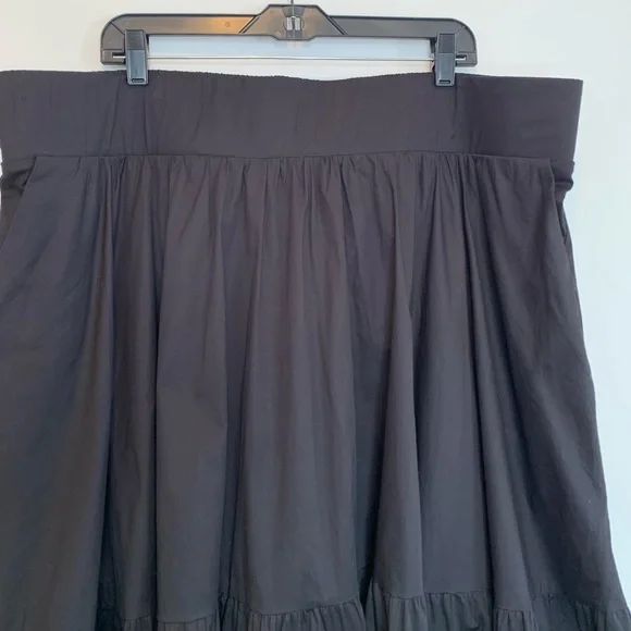 Torrid Black Tiered Midi Peasant Skirt - Picture 4 of 10